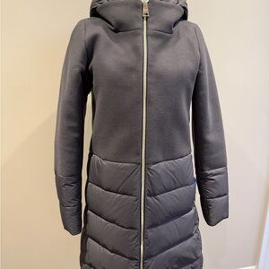 Herno Women's Gray Hooded Jacket